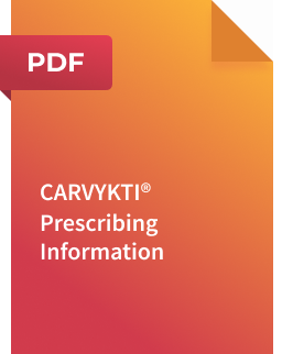CARVYKTI® Prescribing Information, PDF thumbnail