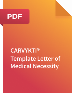 CARVYKTI® Template Letter of Medical Necessity, PDF thumbnail